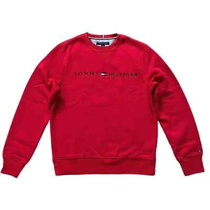 Tommy Hilfiger Men's Embroidered Logo Pullover Soft Fleece Crewneck Sweatshirt - Picture 1 of 54