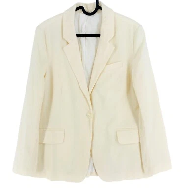 GANT Beige Linen Blend Blazer Size EU 38 UK 10 US 8 Foto 1 de 4