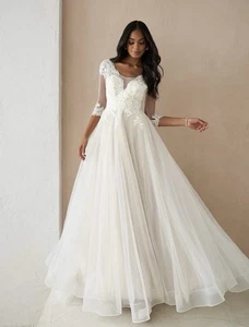 Azazie Sandoval Wedding Dress New With Tags - Picture 1 of 5