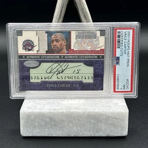 2001 Hoops Hot Prospects Vince Carter Certified Cuts Autograph #CCVC Raptors NBA - Picture 1 of 2