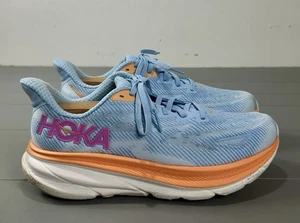 Zapatos para correr HOKA One One Clifton 9 AMPLIOS para mujer talla 10D azul naranja 1132211 - Imagen 1 de 14