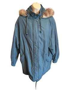 Forecaster of Boston Winter Jacket Sz M Removable Faux Fur Hoodie Women's Green - Picture 1 of 10