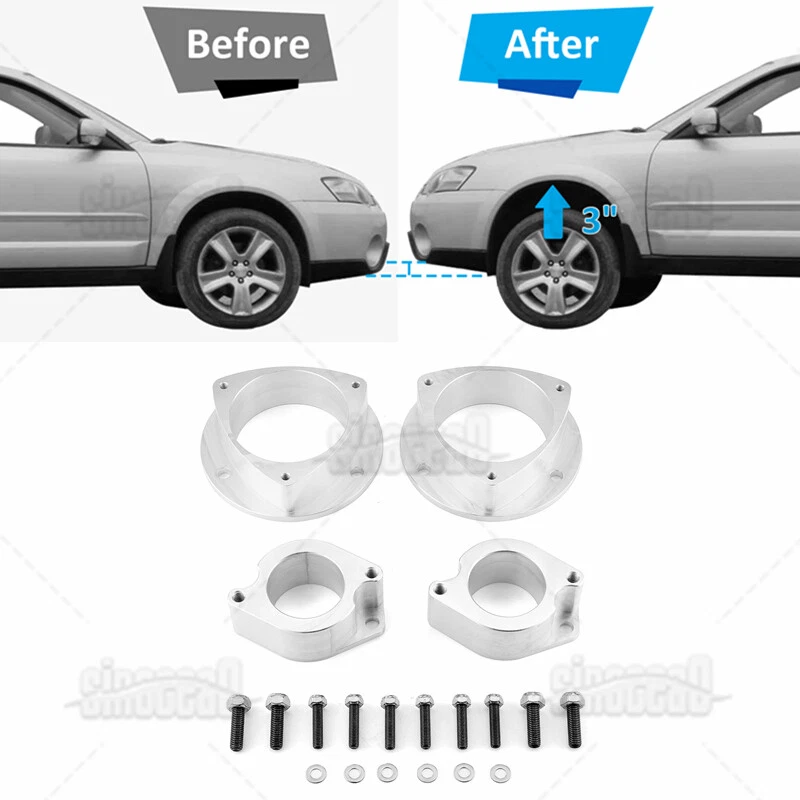 Alum 3" Full Lift Kit Spacers for Subaru 2000-2005 2006 Legacy / Baja / Outback - Изображение 1 из 4
