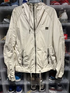 Vintage Diesel Bomber String Jacket Biker Full Zip Cream High Neck Men's Size L - Picture 1 of 6