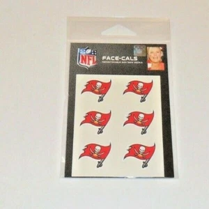 TAMPA BAY BUCCANEERS 6 TATUAJES FACIALES TEMPORALES FACIALES ENVÍO RÁPIDO GRATUITO - Imagen 1 de 2
