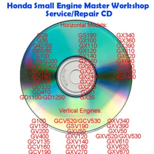 Honda Kleinmotor Meister Werkstatt Service/Reparatur CDR Handbuch G GC GS GV GX GXV - Bild 1 von 1