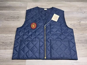 Vintage Stroh’s Beer Insulated Puffer Vest Dupont Size L NWT USA Made 70s 80s - Picture 1 of 10