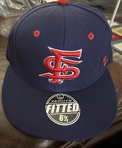 Fresno State Bulldogs Zephyr 6 3/4 Fitted Hat- NWT - Picture 1 of 3