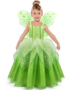 Princess Costume For Girls Birthday Role Play Dress Up Ball Gown Halloween Fancy - Picture 1 of 6