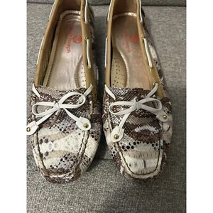Marc Joseph Cypress Hill Multi Tan Snake Driving Loafer Size 7 - Picture 1 of 7