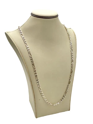 925 Sterling Silver Figaro Link Chain 24" 21.5g - Image 1 of 4