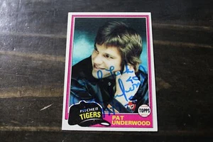 TARJETA AUTOGRAFIADA PAT UNDERWOOD DETROIT TIGERS - Imagen 1 de 1