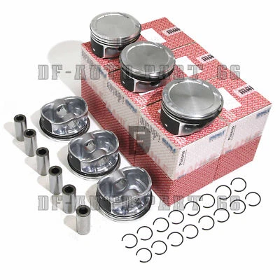 6x Pistons & Rings Set STD For Volvo S80 V70 XC60 XC70 XC90 3.2 L6 T6 B6324S - Image 1 of 4