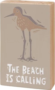 The Beach is Calling Primitives By Kathy Block Sign ~ 3 in by 5 in - Picture 1 of 1