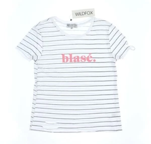 T-shirt donna manica corta Wildfox a righe blase tg. Medium 151147 - Foto 1 di 2