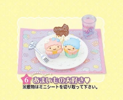 Re-Ment "Little Twin Stars Room, #6: Cupcakes" - 1:6 dollhouse kitchen food mins - Image 1 of 4