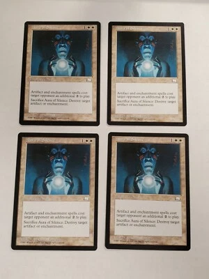 MTG Playset 4x Aura of Silence (Weatherlight/White/U) - BGM - Image 1 of 2