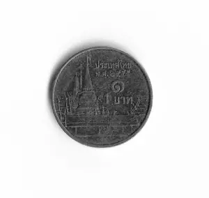 2012 Thailand - 1 Baht - 719 - Copper Nickel - 3.4g - Picture 1 of 2