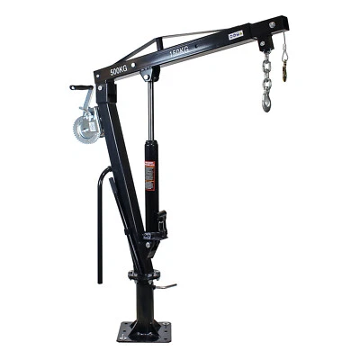 XPOtool Pickup Kran 500kg 360° Drehkranz Seilwinde Ladekran Hebekran Lastenkran - Bild 1 von 4