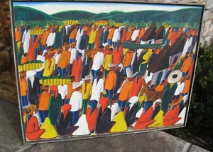 Beautiful Original Laurent Casimir Painting Signed And Dated 1968 Haiti - Picture 1 of 8