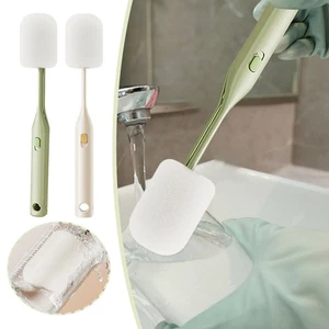 Baby Bottle Cleaning Brush Set Soft Nipple Cup Lid Scrubber Non Scratch Sponges - Picture 1 of 24