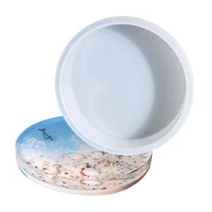 Large Round Table Resin Casting Mold DIY Epoxy Resin Silicone Making Mould Craft - Picture 1 of 7