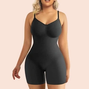 Body ShaperX senza cuciture 4XL controllo pancia completo nero stile 5218 - Foto 1 di 5