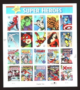 US - Sheet of 20 - Sc# 4159 a-t - Marvel Comics - Super Heroes - MNH - Picture 1 of 2
