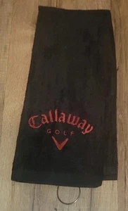 Callaway Golf Towel Embroidered Cotton Black - Picture 1 of 1