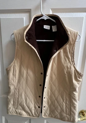 Chaleco de golf EP Pro para mujer acolchado suave tostado talla mediana Foto 1 de 4