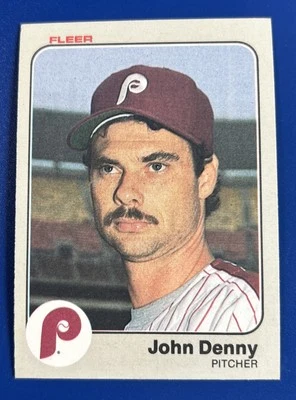 1983 Fleer Baseball John Denny Philadelphia Phillies #158 - Image 1 of 2