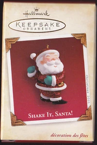 2005 Hallmark Andenken Shake It, Santa Ornament datiert neu im Karton  - Bild 1 von 3