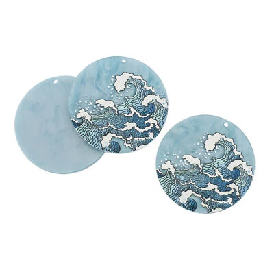 2 dijes acrílicos Ocean Wave - K108 Foto 1 de 3