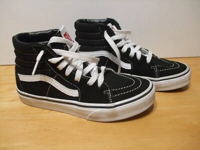 Vans Off The Wall Niños 2.0 SK8-Hi Zapatos de Skate Negro 721356 Gamuza Tenis Foto 1 de 4