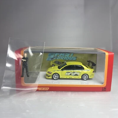 1/64 Fast & Speed Mitsubishi Lancer Evolution VII Fast & Furious with Figure - Image 1 of 2