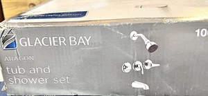 Glacier Bay Aragon 3-Handle 1-Spray Tub and Shower Faucet Chrome Valve Included - Picture 1 of 2
