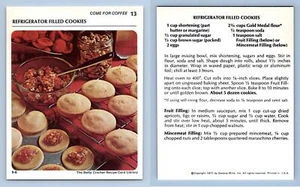 Refrigerator Filled Cookies #13 Coffee Betty Crocker 1971 Recipe Card - Picture 1 of 1