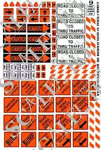 SCALELIKE INDUSTRIES HO-ROADWAY SIGNS 9 (HORS-9) PRINTED ON PLASTIC FACTORY NEW - Picture 1 of 1