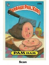 "PAM HAM"  (#232a)  Topps Garbage Pail Kids Sticker Card  #R1091