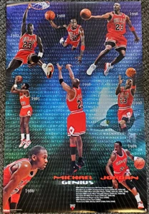 Michael Jordan GENIUS Chicago Bulls Career Retrospective 23x35 Costacos POSTER - Picture 1 of 1