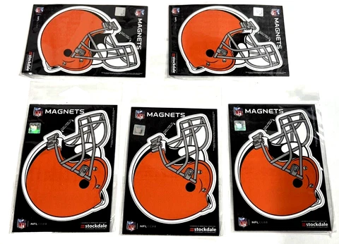 Cleveland Browns Helmet Magnets (5-Pack) 3"x5" Cover