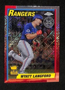 2025 Topps Serie 1 - 1990 Topps Chrome Silver Pack Wyatt Langford #T90C-85 - Foto 1 di 2