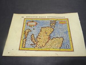 Antique Map of North Scotland by Petrus Bertius 1618