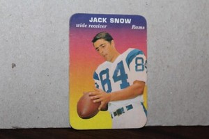1970 TOPPS GLOSSY JACK SNOW  FOOTBALL CARD #11/33