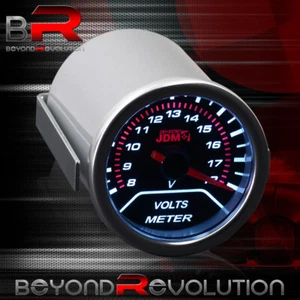 2" Voltage Gauge Dial Pointer Meter LED Glow Ratio Display Electrical Upgrade - Picture 1 of 5