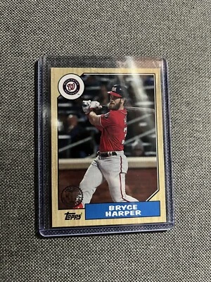 2017 Topps Bryce Harper 30th Anniversary 1987 Design US87-1 Phillies Nationals - Image 1 of 2