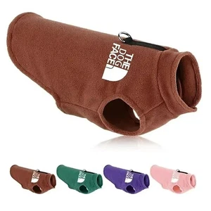 Pet Dog Clothes Autumn Winter Coat Fleece Warm Sweater Vest For Dogs-Dogs Jacket - Picture 1 of 11