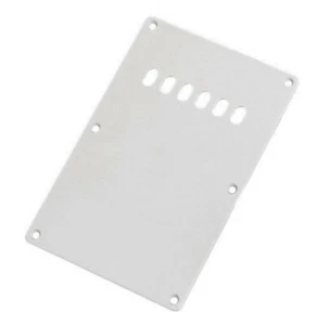 Stratocaster Back Plate WHITE 1 Ply for style Squier Strat Guitar Tremolo Cover - Foto 1 di 1
