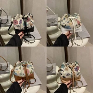 Hand-held Drawstring Cosmetic Bag Small Akeup Bag Organizer Purse Women Girls - Picture 1 of 16