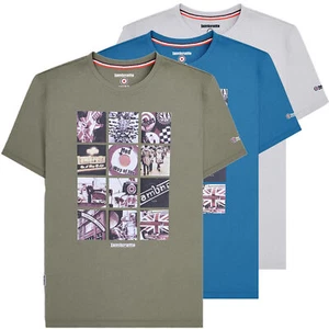 Mens Lambretta Mod Ska Multi Photo Graphic Scooter Casual T-Shirt Sizes M to 4XL - Picture 1 of 14